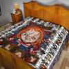 Horror Movie Chucky Wanna Play Horror Characters Game Mode Patterns Premium Quilt Blanket 19