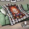 Horror Movie Chucky Wanna Play Horror Characters Game Mode Patterns Premium Quilt Blanket 17