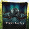 Horror Movie Insane Doctor Ready For Surgery Premium Quilt Blanket 5