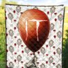 Horror Movie IT Balloon Pennywise Patterns Premium Quilt Blanket 5