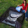 Horror Movie Kagetane Hiruko Scary Smiling Face Premium Quilt Blanket 9