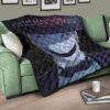 Horror Movie Kagetane Hiruko Scary Smiling Face Premium Quilt Blanket 17