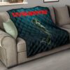 Horror Movie Mermaid Experimenter With Knife Premium Quilt Blanket 15