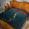 Horror Movie Mermaid Experimenter With Knife Premium Quilt Blanket 19