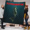 Horror Movie Mermaid Experimenter With Knife Premium Quilt Blanket 1