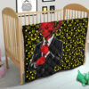 Horror Movie Red Devil Wearing Suit Premium Quilt Blanket 21