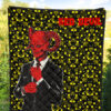 Horror Movie Red Devil Wearing Suit Premium Quilt Blanket 5