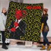 Horror Movie Red Devil Wearing Suit Premium Quilt Blanket 1