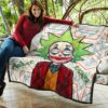 Horror Movie Ricker Rick Cosplay Joker Vintage Funny Premium Quilt Blanket 11