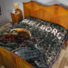 Horror Movie Robot Skullborg Skull Background Premium Quilt Blanket 19