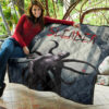 Horror Movie Slender Man In The Forest Fanart Premium Quilt Blanket 11