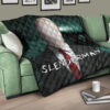 Horror Movie Slenderman Suit Underground Premium Quilt Blanket 17