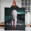 Horror Movie Slenderman Suit Underground Premium Quilt Blanket 3