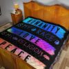 Humanity Is My Race Love and Peace Hippie Quilt Blanket Gift Idea 21