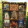 I Love Books Quilt Blanket Amazing Gift For Reading Book Lover 1