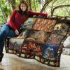 I Love Books Quilt Blanket Amazing Gift For Reading Book Lover 7