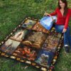 I Love Books Quilt Blanket Amazing Gift For Reading Book Lover 5