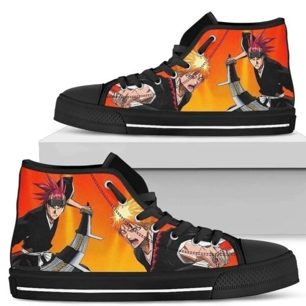 Ichigo Renj Bleach Sneakers High Top Anime Fan Gift