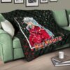 Inuyasha Anime Premium Quilt Cute Angry Inuyasha Lantern Text Black Quilt Blanket 17