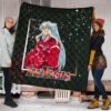 Inuyasha Anime Premium Quilt Cute Angry Inuyasha Lantern Text Black Quilt Blanket 1