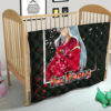 Inuyasha Anime Premium Quilt Cute Angry Inuyasha Lantern Text Black Quilt Blanket 21