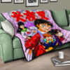 Inuyasha Anime Premium Quilt Inuyasha Kagome And The Gang Sakura Blossom Pink Quilt Blanket 17