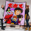 Inuyasha Anime Premium Quilt Inuyasha Kagome And The Gang Sakura Blossom Pink Quilt Blanket 1