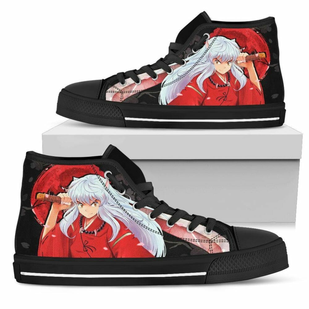 Inuyasha Sneakers Anime High Top Shoes Fan Gift Idea