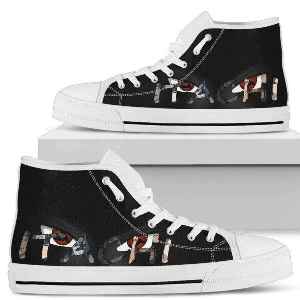 Itachi Naruto Anime Sneakers High Top Shoes Fan Gift