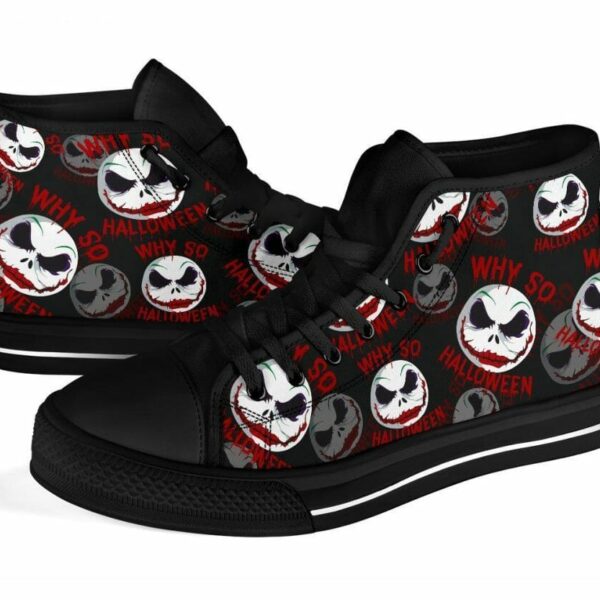 Jack Joker Face Sneakers High Top Shoes Funny Mixed