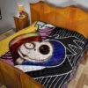 Jack & Sally Love Quilt Blanket Half Face Mixed Gift Idea 19