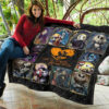 Jack & Sally Quilt Blanket Nightmare Before Christmas Fan Gift 11