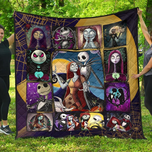 Jack & Sally Quilt Blanket The Nightmare Before Christmas Blanket