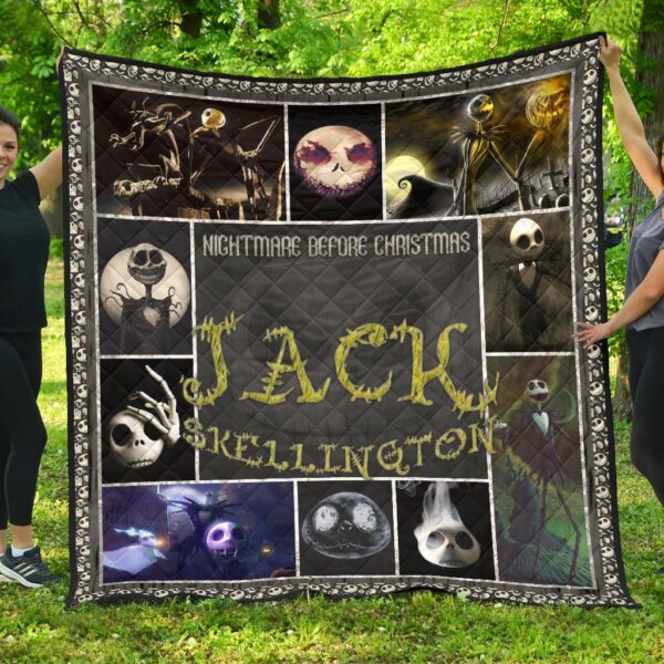 Jack Skellington The Nightmare Before Christmas Premium Quilt Blanket Cartoon Home Decor Custom For Fans