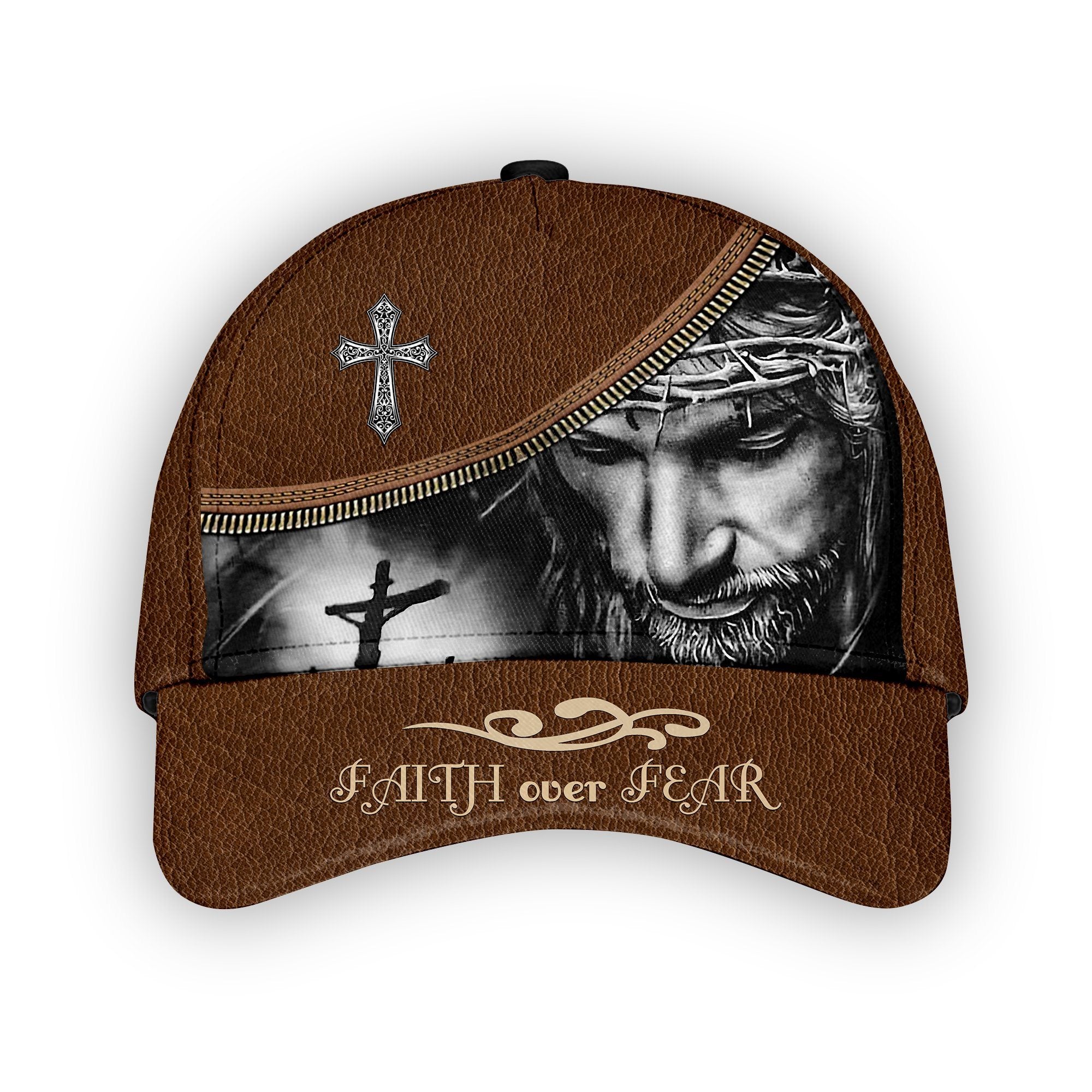 Jesus Faith Over Fear Custom Classic Cap