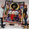 Jimi Hendrix Premium Quilt Blanket Singer Home Decor Custom For Fans 1