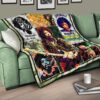 Jimi Hendrix Premium Quilt Blanket Singer Home Decor Custom For Fans 17