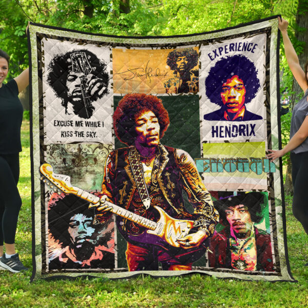 Jimi Hendrix Premium Quilt Blanket Singer Home Decor Custom For Fans