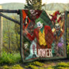 Joker The Clown Premium Quilt Blanket Movie Home Decor Custom For Fans 13