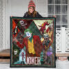Joker The Clown Premium Quilt Blanket Movie Home Decor Custom For Fans 3