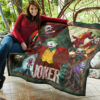 Joker The Clown Premium Quilt Blanket Movie Home Decor Custom For Fans 11