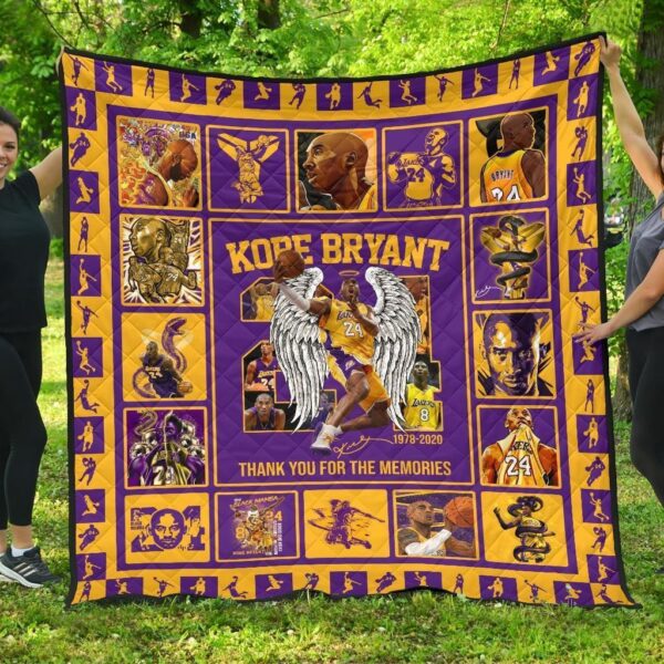 Kobe Bryant Quilt Blanket Legend Never Die Memorial Fan Gift