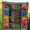 Let No Sadness Come To This Heart Yoga Quilt Blanket Gift Idea 1