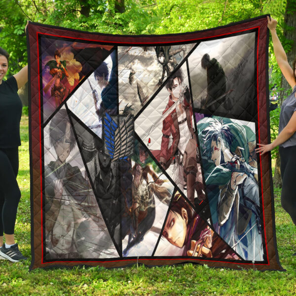 Levi Ackerman Attack On Titan Premium Quilt Blanket Anime Home Decor Custom For Fans