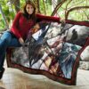 Levi Ackerman Attack On Titan Premium Quilt Blanket Anime Home Decor Custom For Fans 11