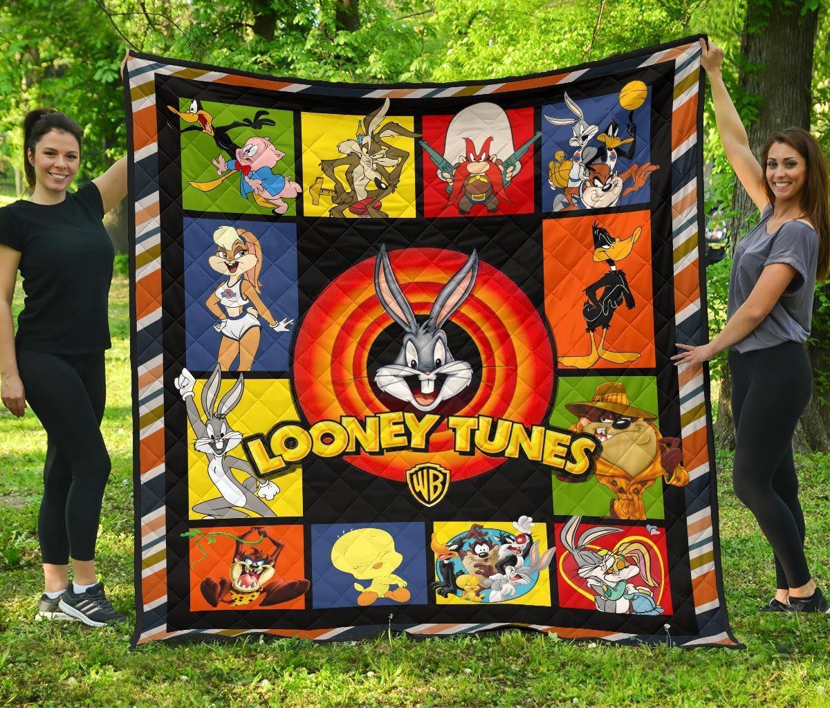 Looney Tunes Quilt Blanket Cute Gift Idea For Fan