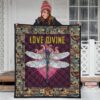 Love Divine Dragonfly Quilt Blanket Beautiful Gift Idea 21