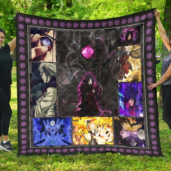 Madara Uchiha Vs Naruto Premium Quilt Blanket Anime Home Decor Custom For Fans