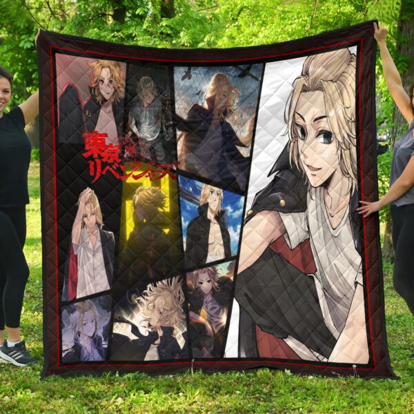 Manjiro Sano Mikey Tokyo Revengers Premium Quilt Blanket Anime Home Decor Custom For Fans