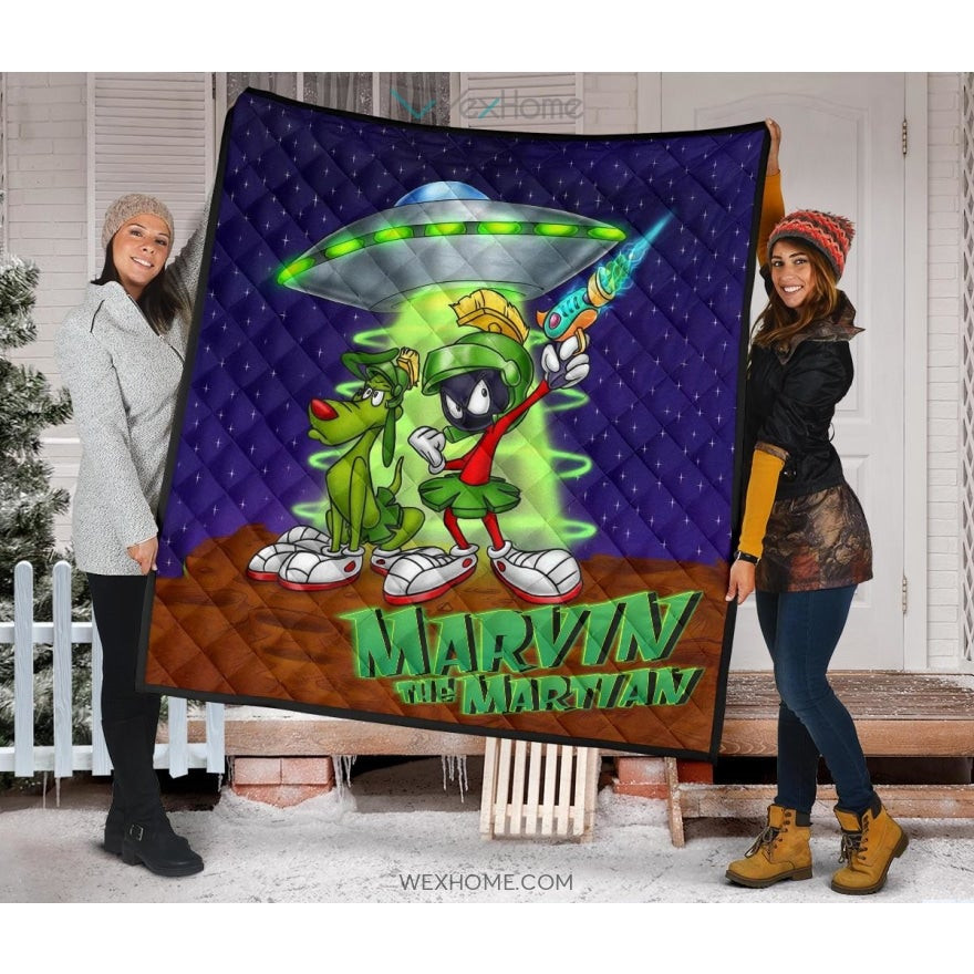 Marvin The Martian Premium Quilt Looney Tunes Quilt Blanket | All Day Tee